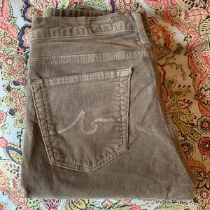AG the Stevie tan corduroy pants